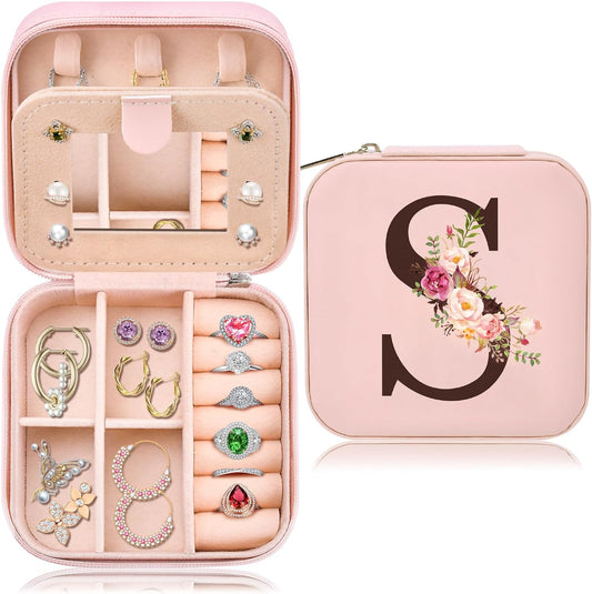 "Personalized Travel Jewelry Case Organizer for Mom, Wife, Women - Ideal Gift for Mother's Day, Sister, Friend, Grandma, Aunt"
